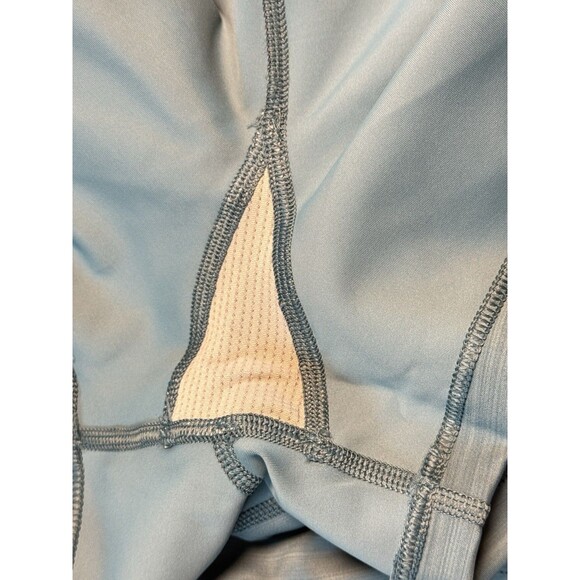 Athleta Ultimate Short 3” Inseam Blue Green Size Medium High Rise Waistband - Picture 7 of 10